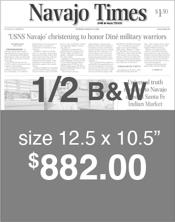 Navajo Times Advertising Rates